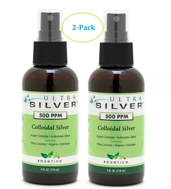 2- Pack Ultra Silver 4 oz Fine Mist Spray - Silver