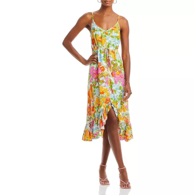 Rails Womens Frida Drawstring Mid-Calf Summer Midi Dress BHFO 5017