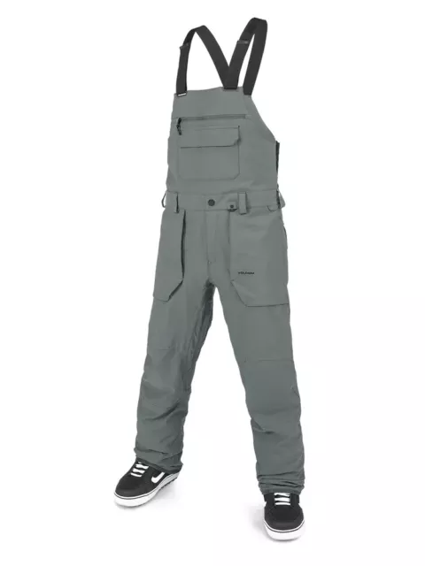 Volcom Roan Bib Overall Snowboard Pant - Dark Grey - 2024