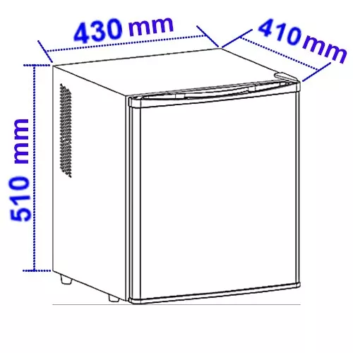 Frigorifero 38 Litri SILENZIOSO Nero Frigobar Frigo Frigo-Bar Classe F (ex A) 2