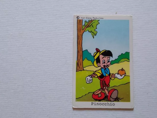 Pinocchio Walt Disney card Sweden Swedish