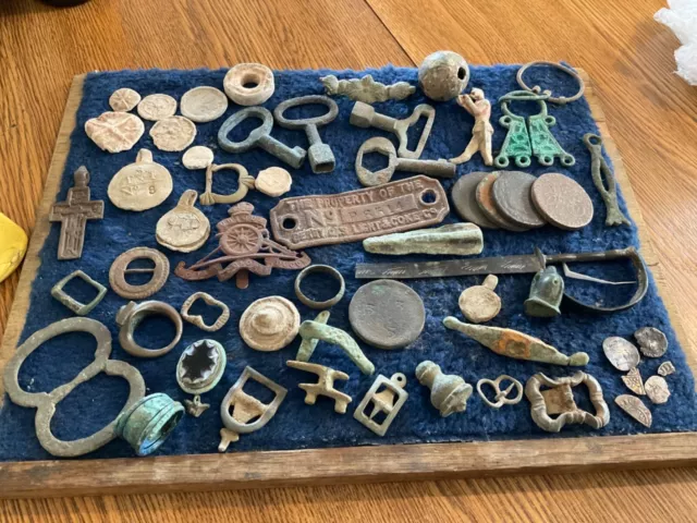 Large Lot Of Metal Detecting Finds 7
