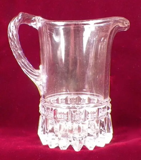 Chandelier Creamer Early American Pattern Glass O'Hara 1880s EAPG As Is #2