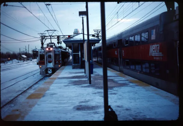 Original Rail Slide - IC Illinois Central 131+ Chicago IL 1-18-1987