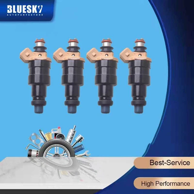 4 FUEL INJECTORS for HOLDEN RODEO TF 4ZE1 2.6L to 9/1990 Beige Top