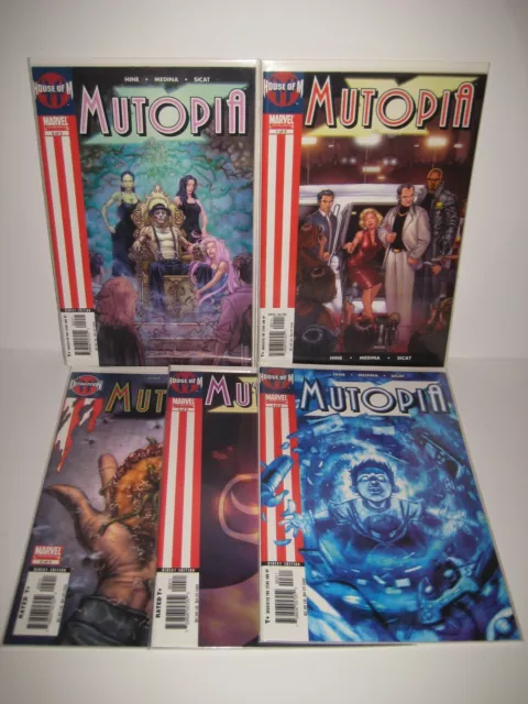 Mutopia 1-5 Complete Set 1 2 3 4 5 House Of M Marvel Comics 2005
