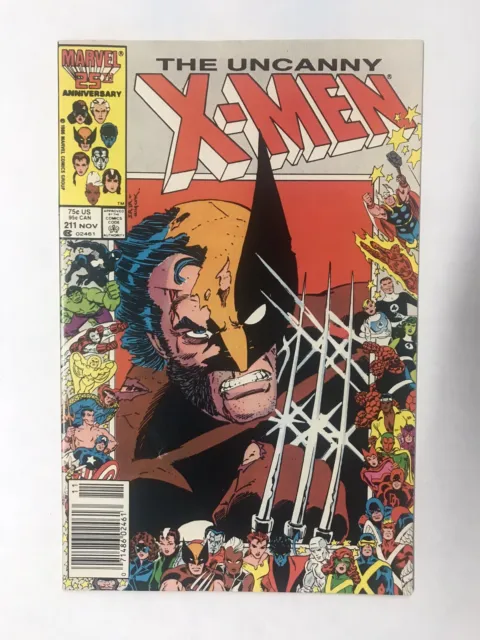 Uncanny X-Men #211 1986 VF-/VF 7.5/8.0 Claremont/Romita Jr. *Mutant Massacre