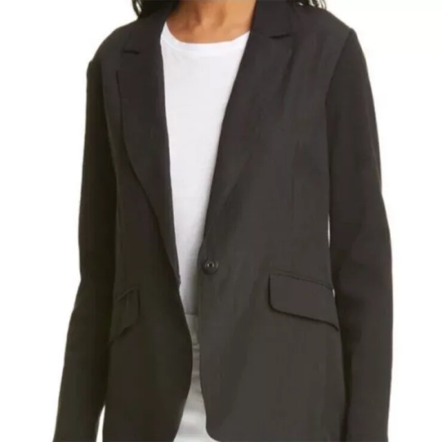 Kobi Halperin Lara Pickstitch Black Mixed Media Women's Jacket Size XL 