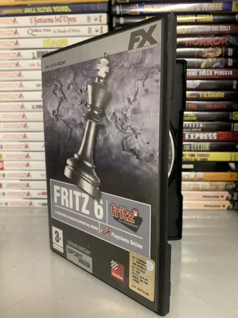 FRITZ 6 + PLAY CHESS ONLINE CHESSBASE PC USED PAL ITALIAN FR1 70085