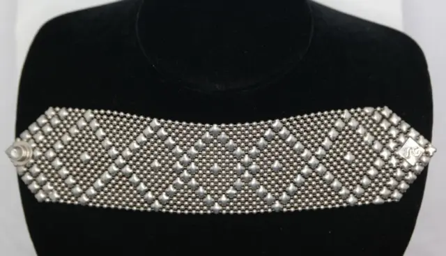 SG Liquid metal mesh diamond shape design bracelet