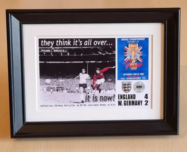 1966 England win world cup! commemorative picture frame