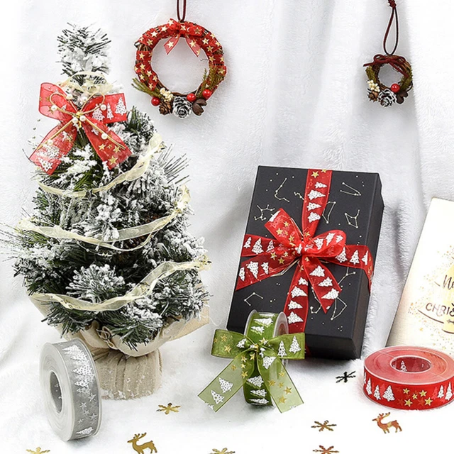 2x Diy Handwerk Bänder Organza Band Weihnachten Bogen Band 4