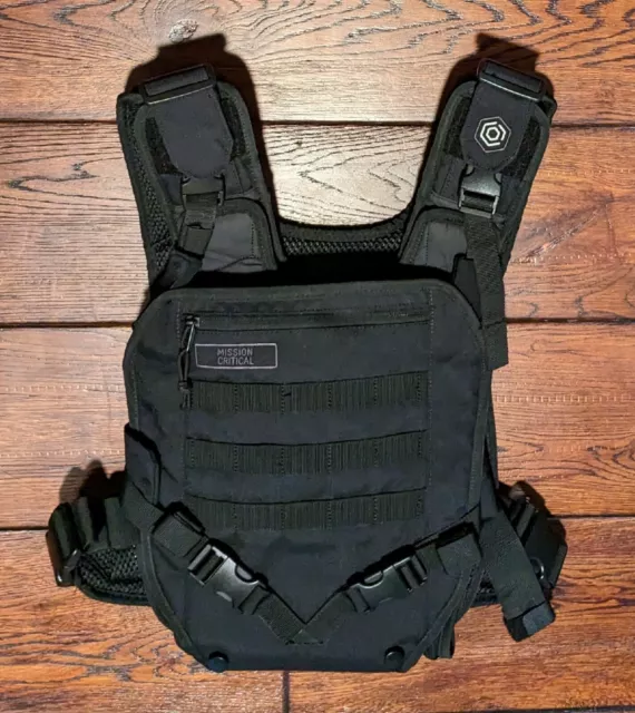 Mission Critical Tactical Toddler Baby Carrier Action Vest Adjustable Black