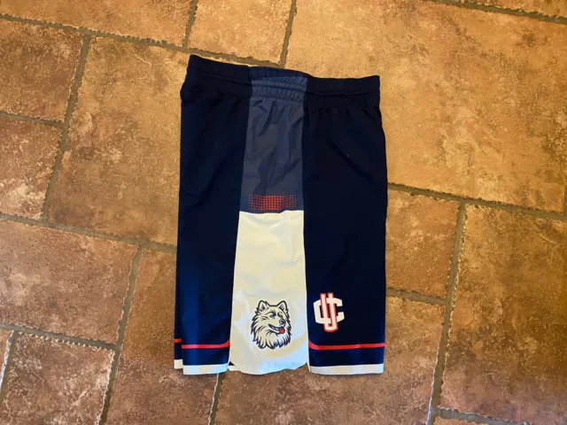 UCONN Huskies Authentic Team Issued Game Worn Used Basketball Shorts