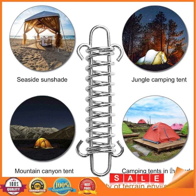 Windseil-Schnalle, für Outdoor, Camping, mit Federhaken, 5 Stück