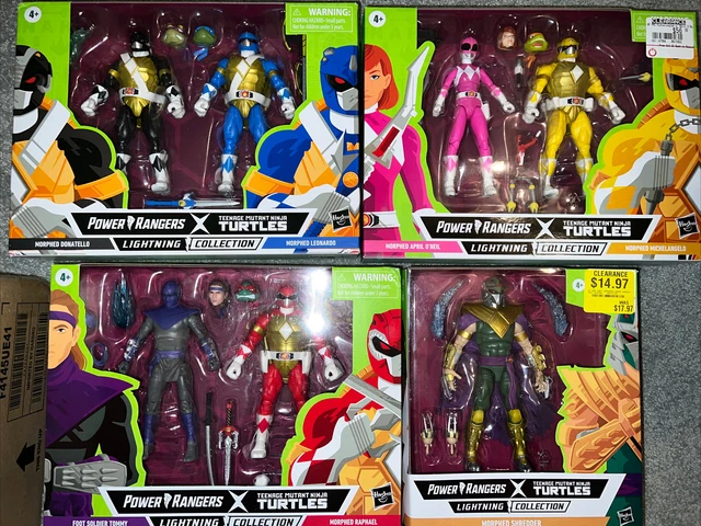 Power Rangers Lightning Collection TMNT Morphed lot shredder april tommy foot