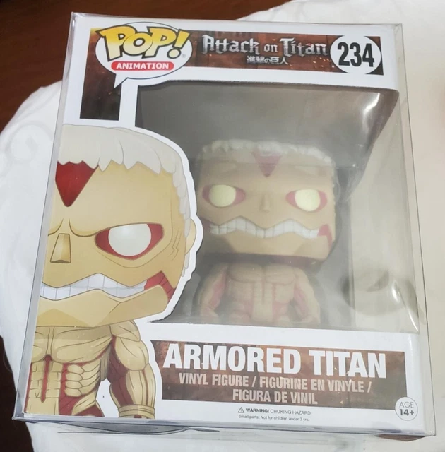 FUNKO POP! ARMORED Titan 6" Attack on Titan 234 NIB + protector. 339.