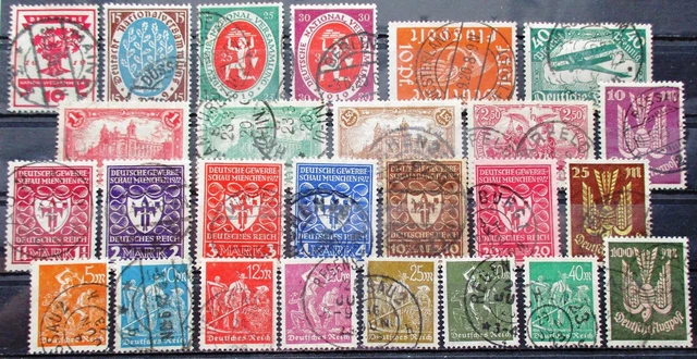 DR Infla kleines Lot aus Mi. Nr. 107 - 244 gestempelt