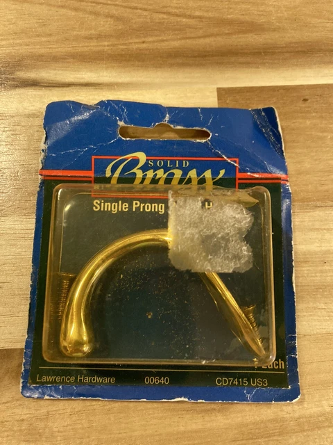 Polished Brass Single Coat, Robe, Towel, Utility Hook Hagar