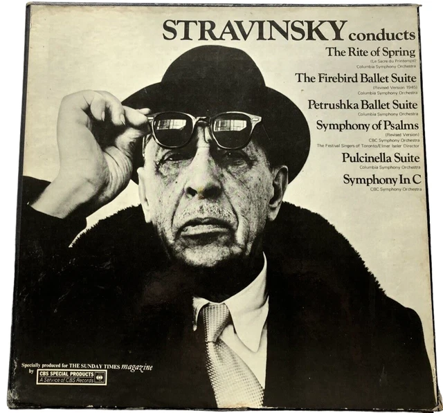 Stravinsky Conducts  Box Set Record Vinyl LP Sunday Times Magazine  DG