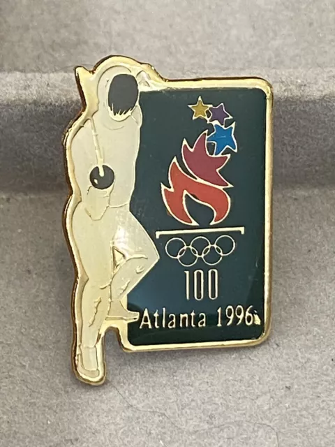 Olympic Fencing Pin Atlanta 1996 with collector card