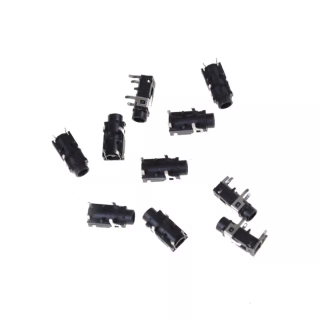 10 Pcs PCB Panel Mount 4 Pin 1/8" 3.5mm Female Socket Stereo Headphone Jack J F1