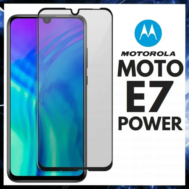 For MOTOROLA MOTO E7 POWER CURVED SCREEN PROTECTOR 9D FULL COVER TEMPERED GLASS