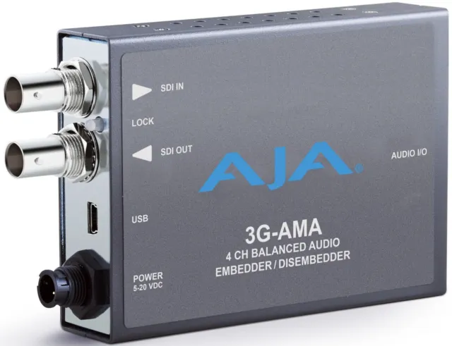 AJA 3G-AMA 3G-SDI 4-channel Analog Audio Embedder/Disembedder
