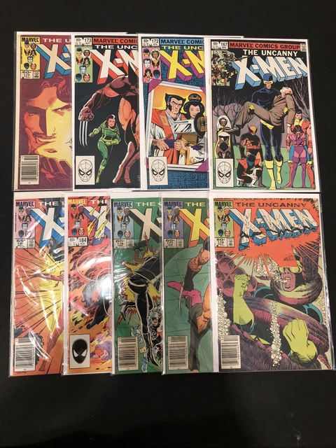 Uncanny X-Men #167-199 Lot of 8 Bronze Age Keys. G-VF! No Reserve! Marvel