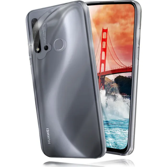 Hülle für Huawei P20 Lite (2019) Schutzhülle Silikon Case Cover Klar Transparent