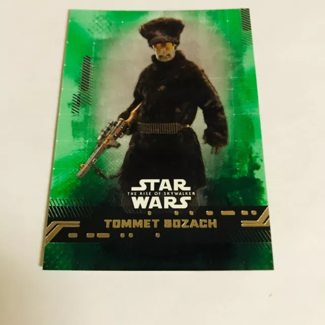 2019 Topps Star Wars The Rise of Skywalker #28 Green Parallel Card Tommet Sozach