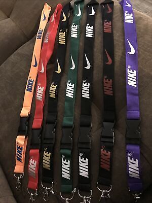 7 Nike Lanyard Detachable Keychain Badge ID Holder Strap New Different Colors