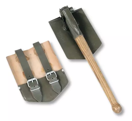 LOADCARE Klappspaten Mit Säge - Camping Spaten 63cm Ausgeklappt