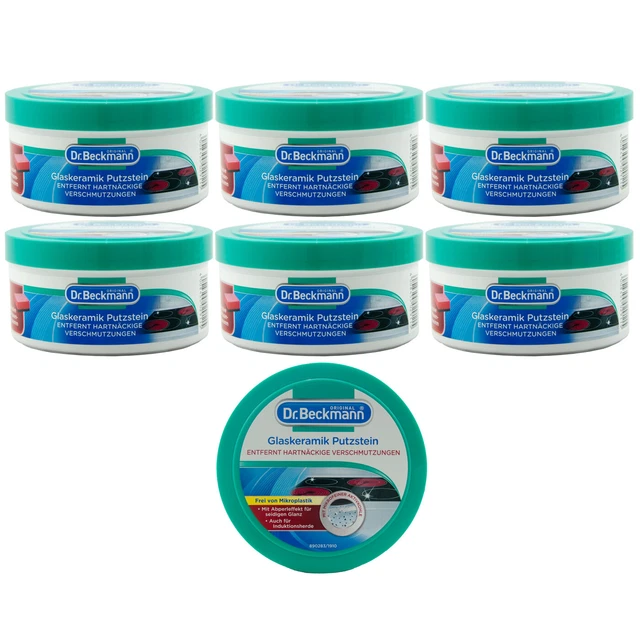 DR.BECKMANN GLASSCERAMIC PLASTER Stone 6 X 250g Incl. 2PhasenSchwamm