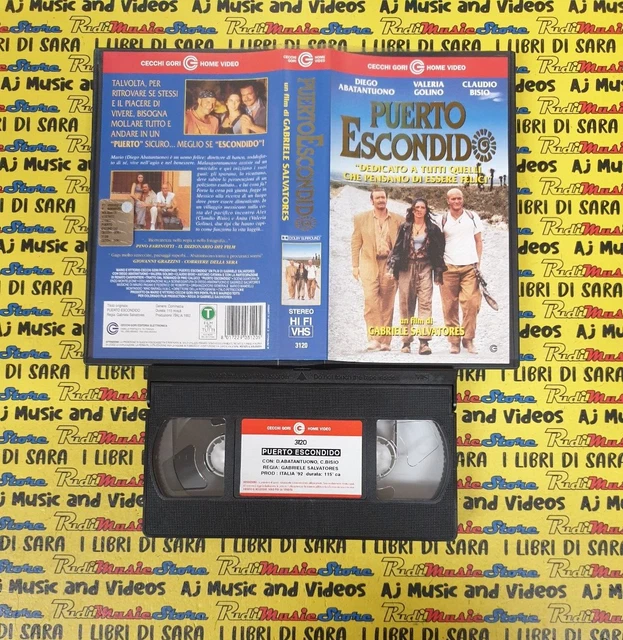 VHS FILM PUERTO ESCONDIDO 1992 diego abatantuono valeria golino c