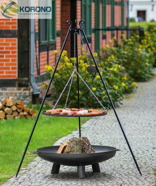 Dreibeingrill OSKAR – 210 Cm Hoch Mit Edelstahlrost (Ø 60 Cm) Für Perfektes Grillvergnügen