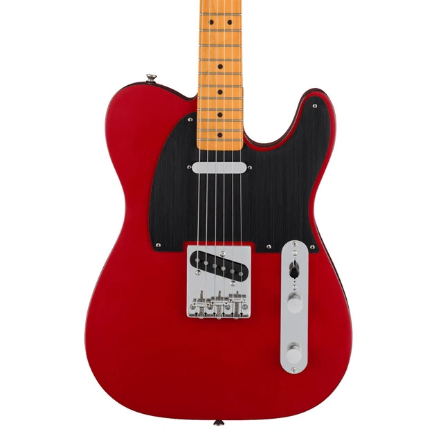 Squier 40th Anniversary Telecaster Electric Guitar, Vintage Ed, Satin Dakota Red