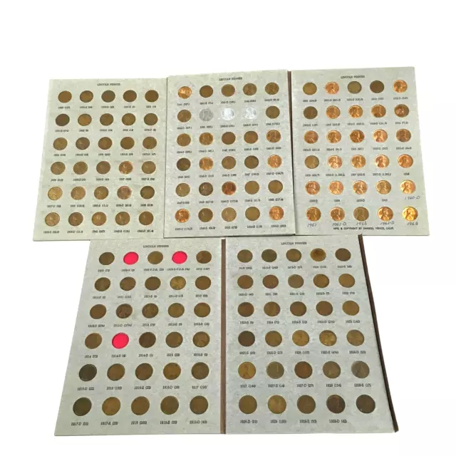 Large Lincoln Penny Collection - Includes Key Dates 1914-D, 1911-S, 1912-S