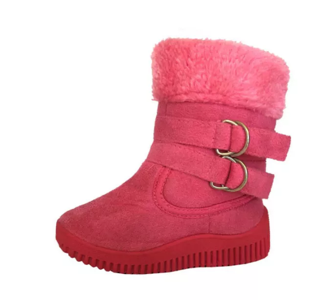 WHOLESALE LOT 24 Pairs New Infant Girls Stylish 2 buckle Boot Fashion Shoe