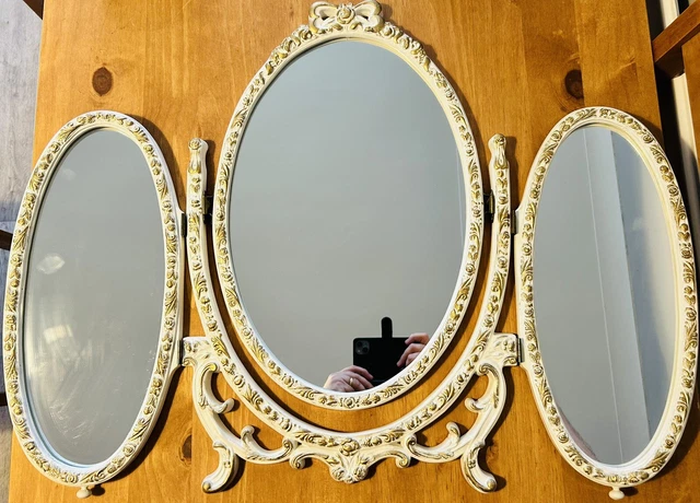 Stunning Vintage Antique French Louis Style Olympus Antoinette Mirror.