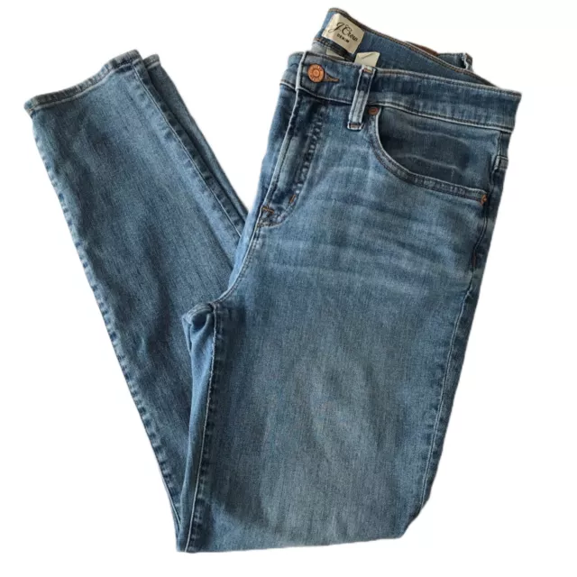 J Crew 9” High-Rise TOOTHPICK women’s jean size 29 Lt blue