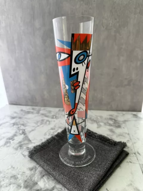 RITZENHOFF Tall Pilsner Beer Glass Flute by Davor Markovic Germany 9.25" 12oz