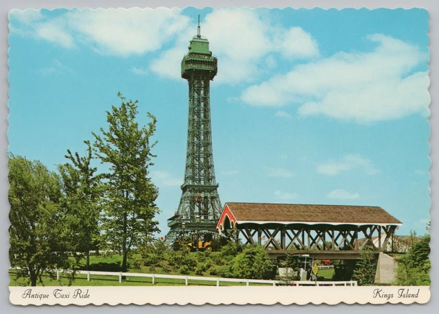AMUSEMENT PARK & Circus~Antique Taxi Ride Kings Island~Continental