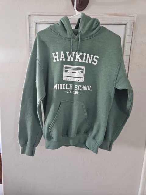 Stranger Things Hawkins Middle School AV Club Hoodie Small