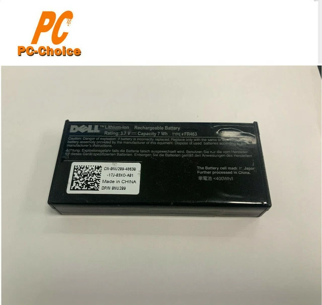 NU209 Dell R510 R410 R710 R610 PERC 5i 6i H700 H800 Raid Battery w Cable