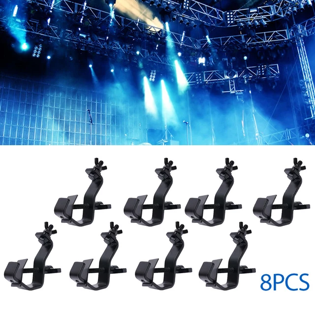 8 Pack C-Clamp Heavy Duty 80Lbs Stage Lighting Clamp DJ Light Truss Black