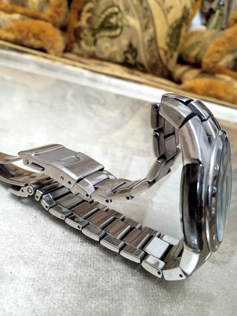 Cadran De Montre Seiko Chronographe Vintage - Acier Inoxydable - Occasion Sans Remontoir