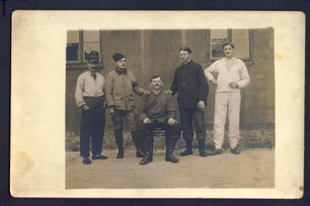 RPPC Annotated Jean TANGUY Photo Card to CONCARNEAU (Finistère) MILITARY SOLDIERS