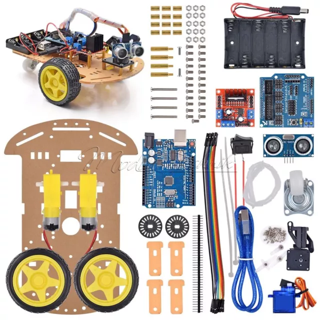 Avoidance Tracking Motor 2WD Smart Robot Car Chassis Speed Encoder For Arduino