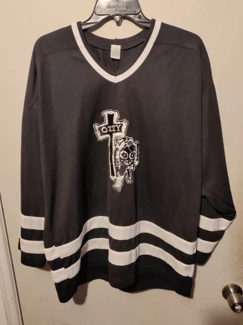 RARE Ozzy Osbourne Hockey Jersey 666 Double Sided Large